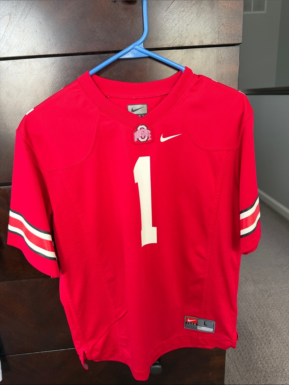 Nike Scarlet Red Ohio State Football Jersey
